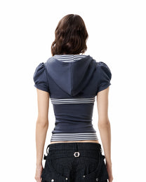Line Hood Top - Slate