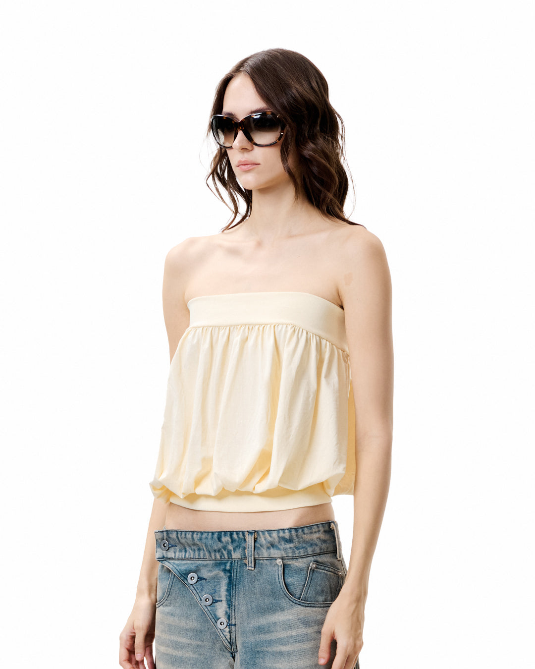 Gathered Bandeau - Butter