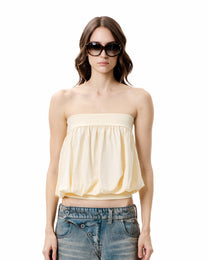 Gathered Bandeau - Butter