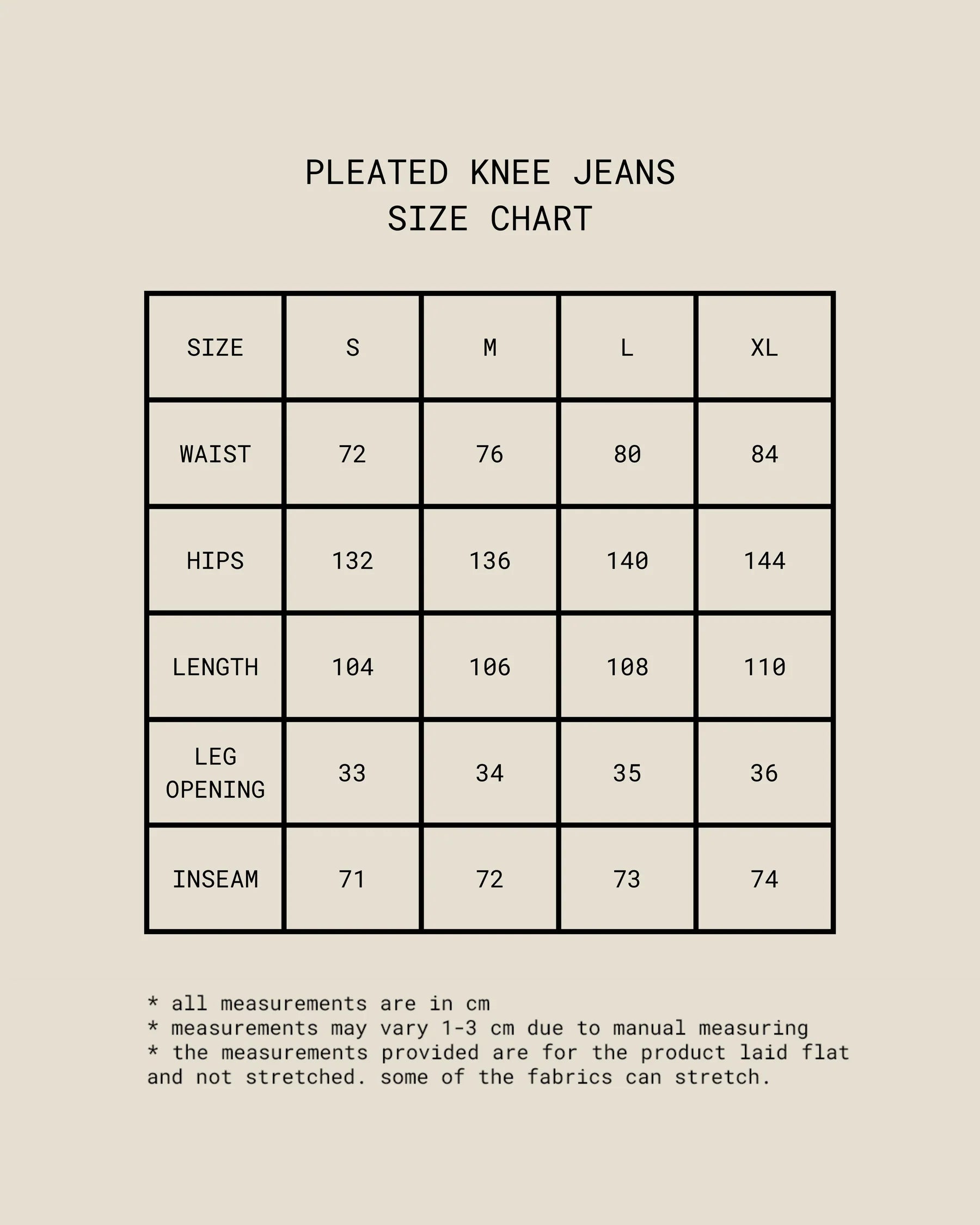 Pleated Knee Jeans [Indigo Blue]