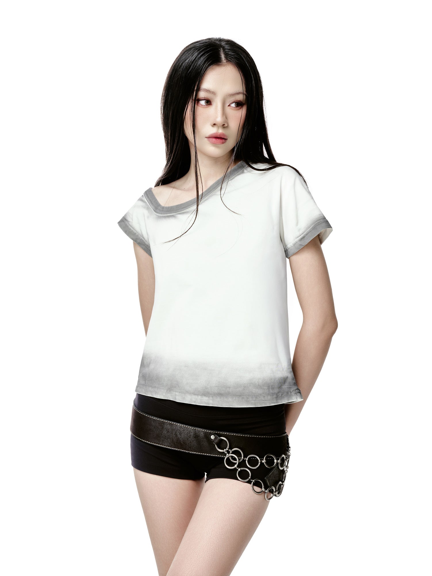 Washed Spray Crop Tee