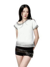 Washed Spray Crop Tee