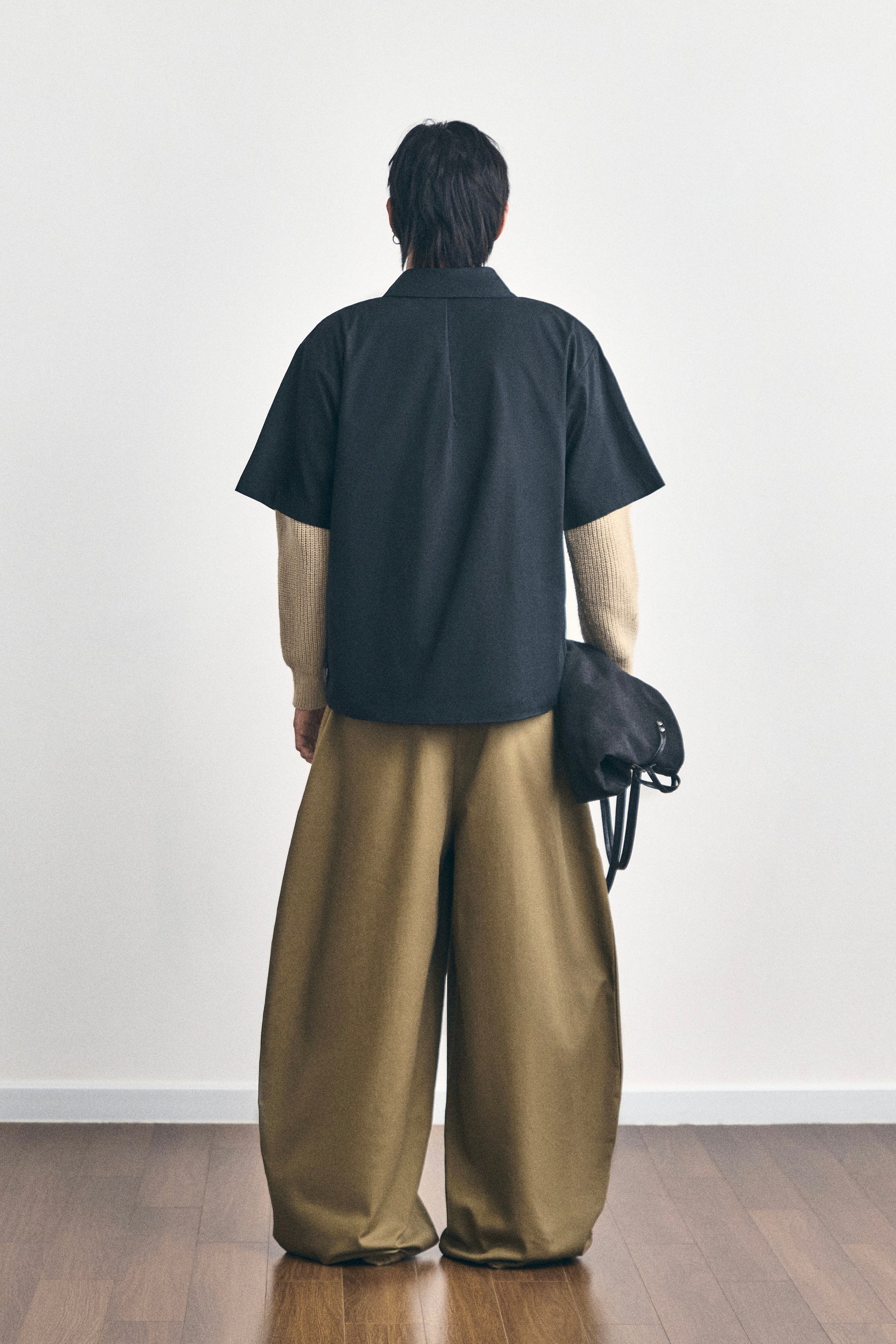 SIDE PLEATED TROUSERS