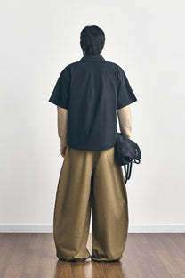 SIDE PLEATED TROUSERS