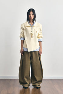 SIDE PLEATED TROUSERS