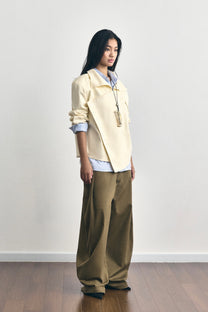 SIDE PLEATED TROUSERS