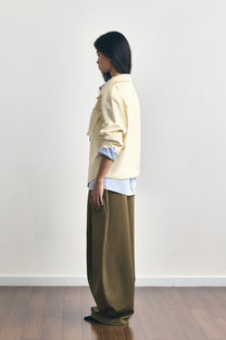 SIDE PLEATED TROUSERS