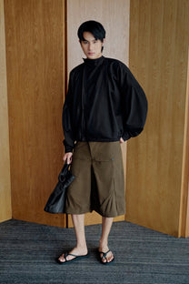 PLEATED BOMBER