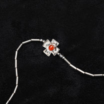 Red Cross Silver Bracelet