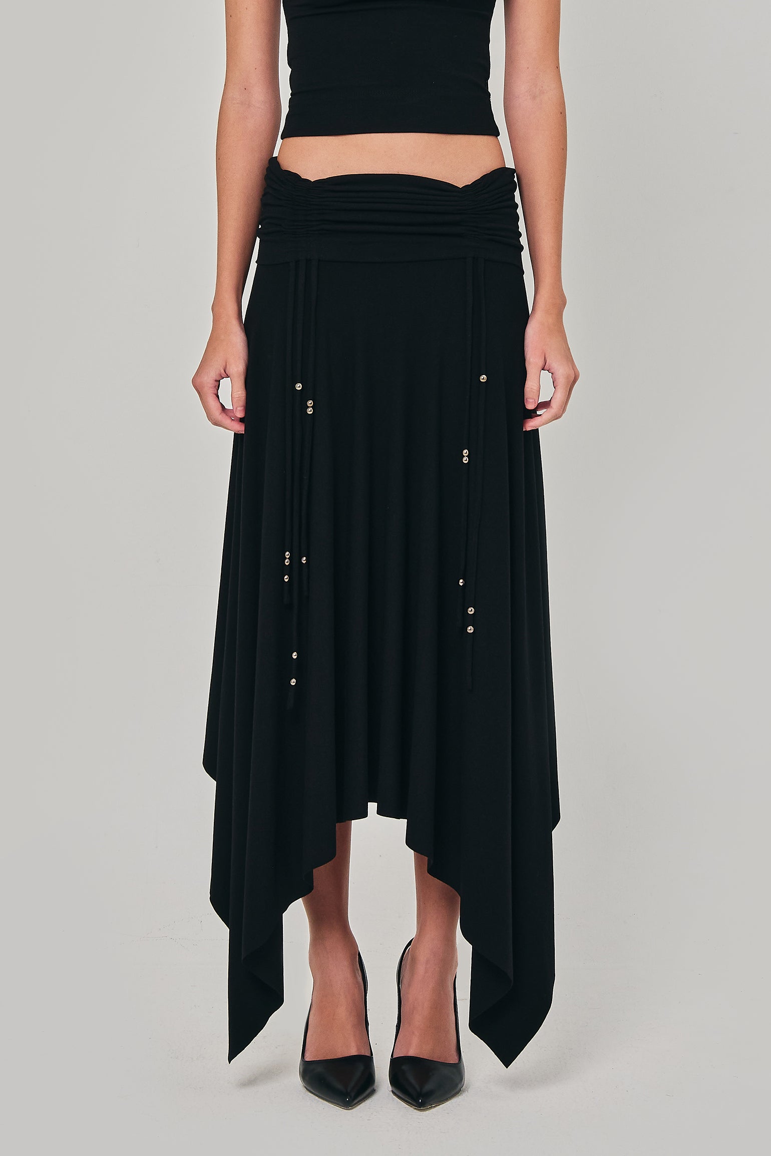 REVERENT MAXI SKIRT BLACK