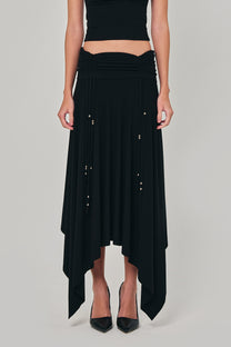 REVERENT MAXI SKIRT BLACK