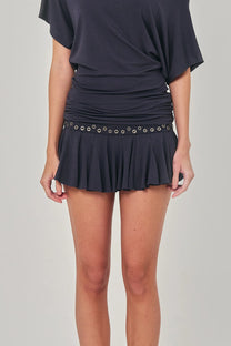 RIPPLE SKORT COAL