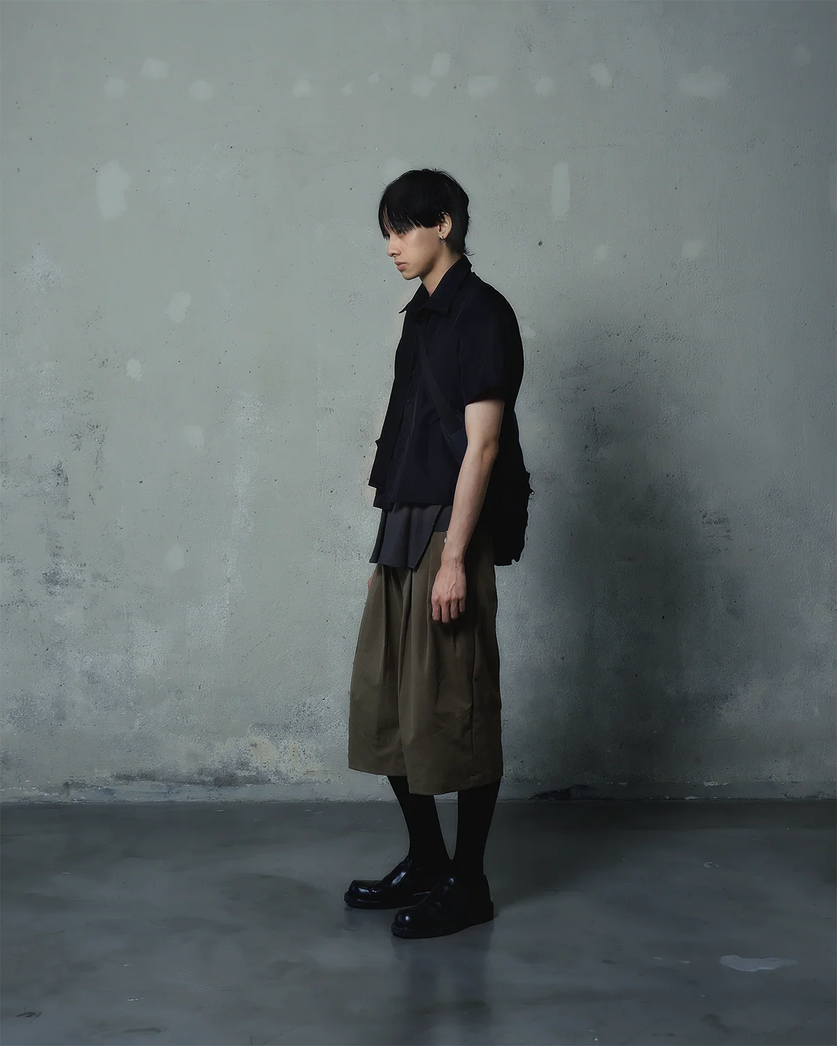 Button Shorts (Brown)