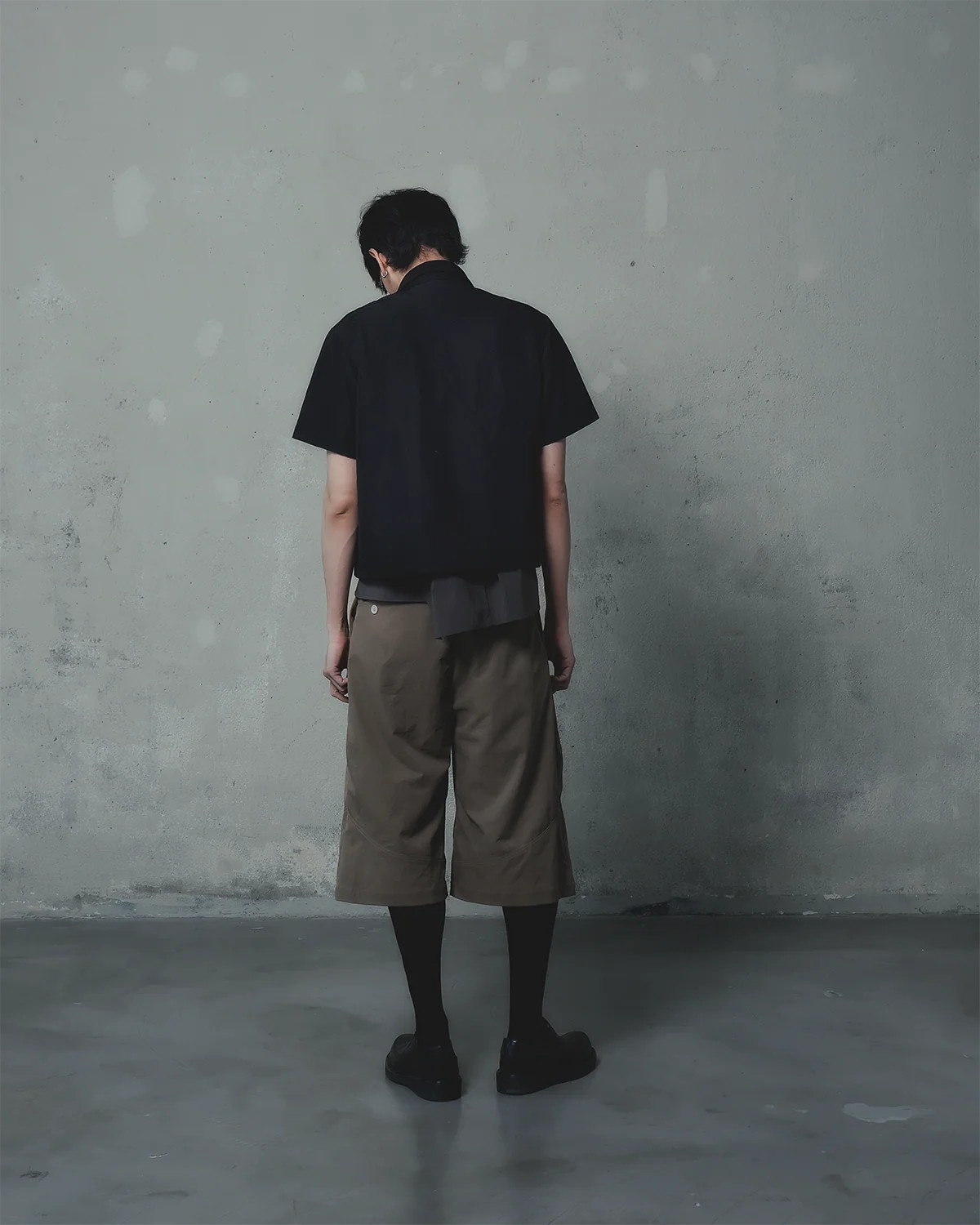 Button Shorts (Brown)