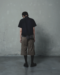 Button Shorts (Brown)