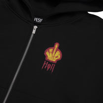 Hell Zipper Hoodie (Black)