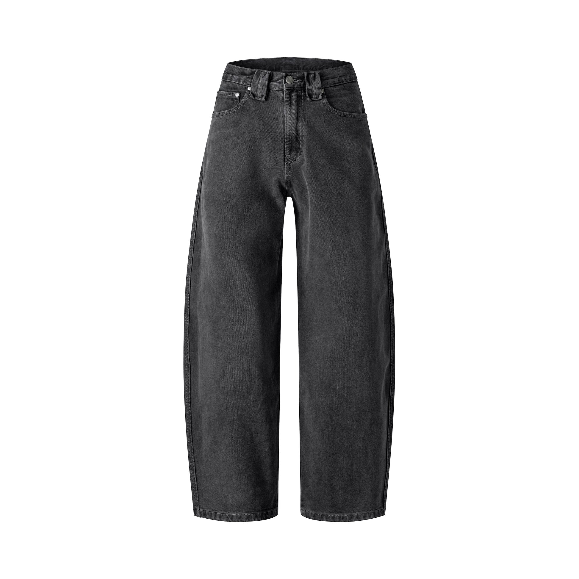 Classic Balloon Jeans (Dark Grey)