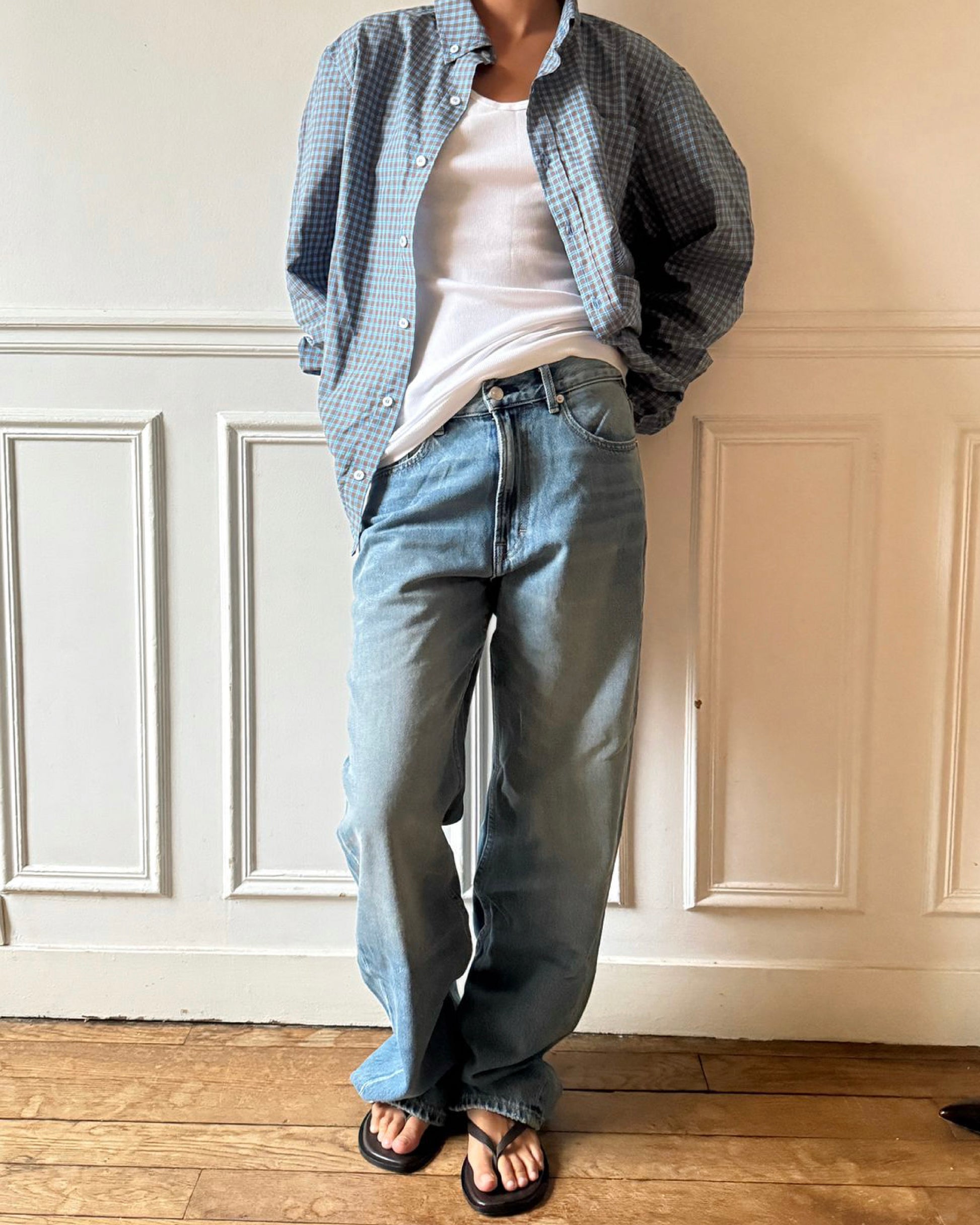 Soft-Twist Wide Jeans