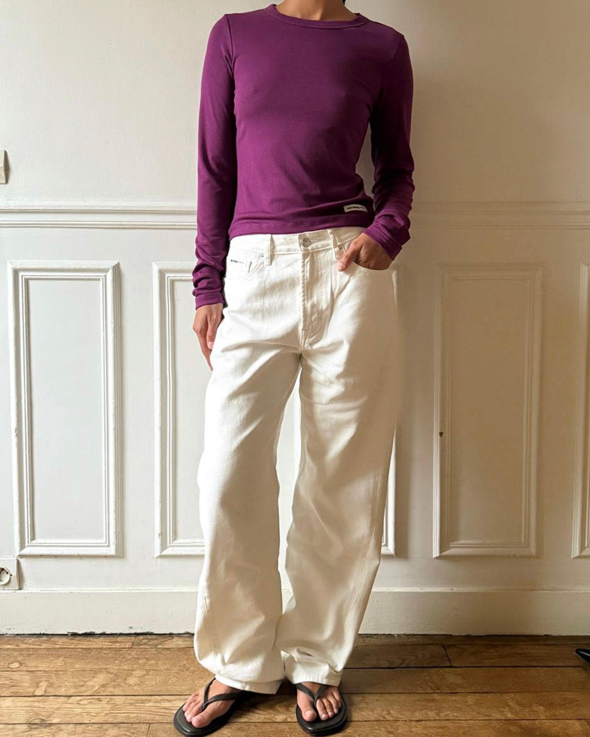 Soft-Twist Wide Jeans