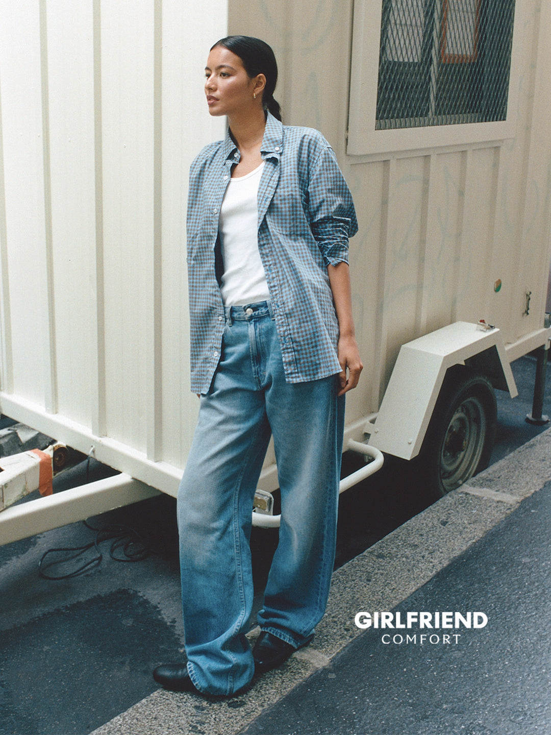 Soft-Twist Wide Jeans