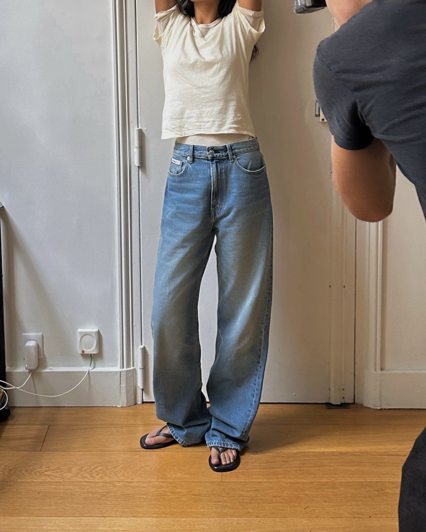 Soft-Twist Wide Jeans