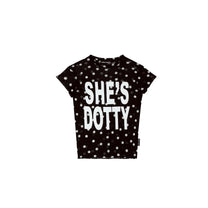 Polka Dot Mesh Top (Black)