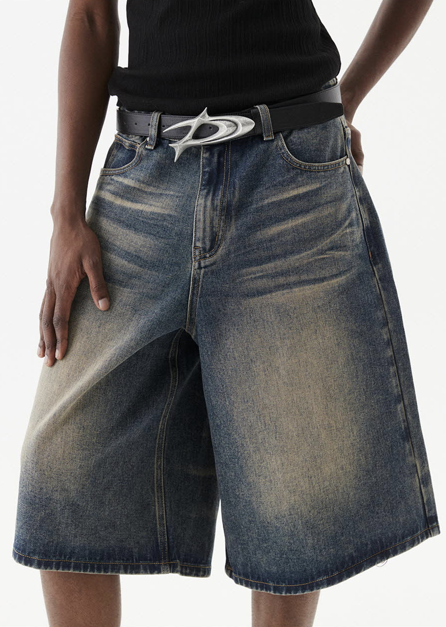 Signature Bermuda Denim Pants (Mud)