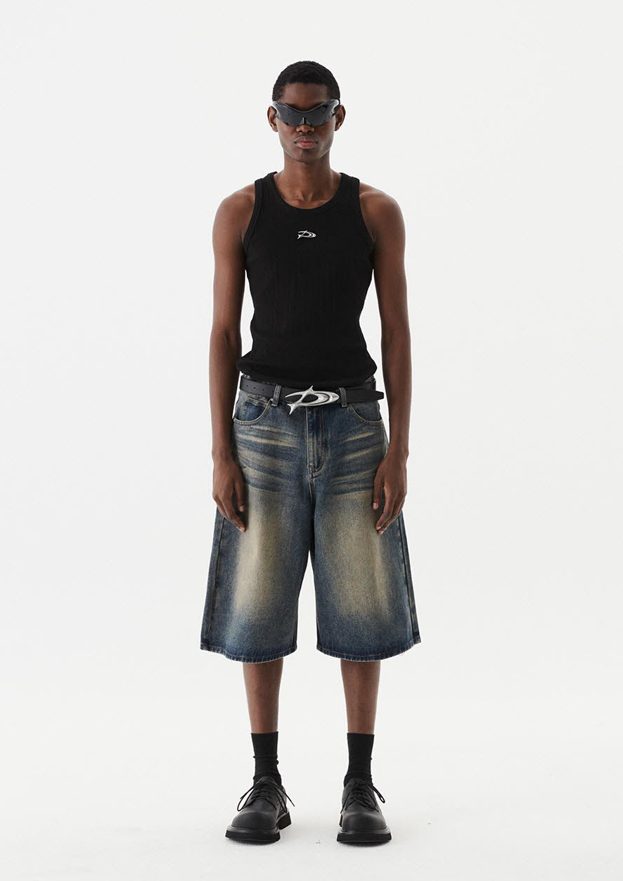 Signature Bermuda Denim Pants (Mud)