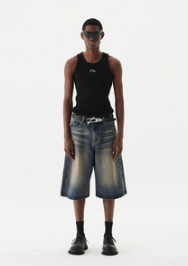 Signature Bermuda Denim Pants (Mud)