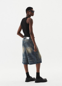Signature Bermuda Denim Pants (Mud)
