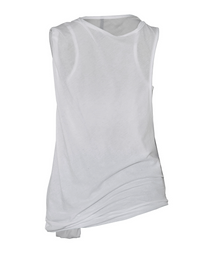 Asymmetrical Layered Sleeveless (White)
