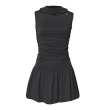 Hooded High Neck Dress (Black)