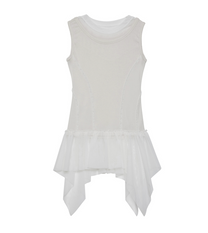 Layered Lace Frill Sleeveless (Cream)