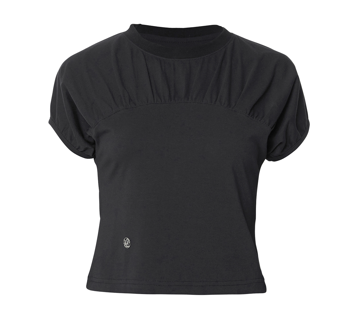 Kaya Shirred T-Shirt (Black)