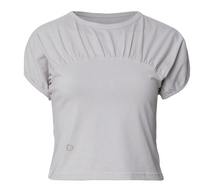 Kaya Shirred T-Shirt (Gray)