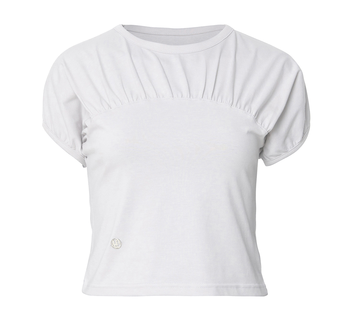 Kaya Shirred T-Shirt (White)