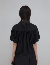 Cape Draped Cardigan (Black)