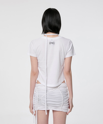 Vanish Tie Scarf T-Shirt (White)