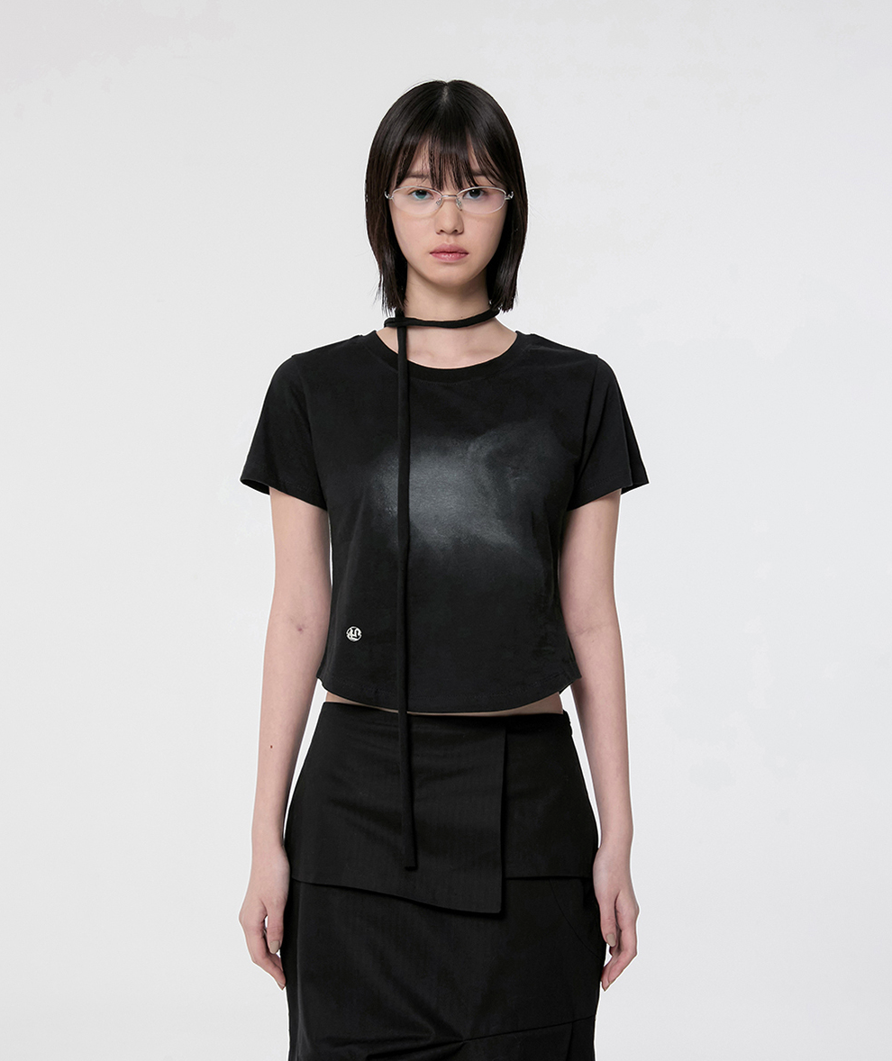 Vanish Tie Scarf T-Shirt (Black)