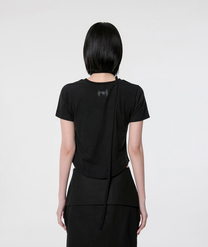 Vanish Tie Scarf T-Shirt (Black)