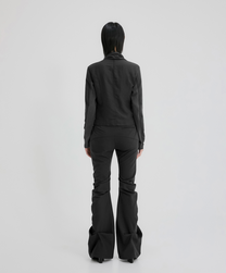 Asymmetrical Drape Pants (Black)