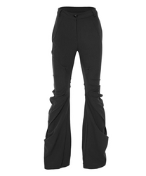 Asymmetrical Drape Pants (Black)