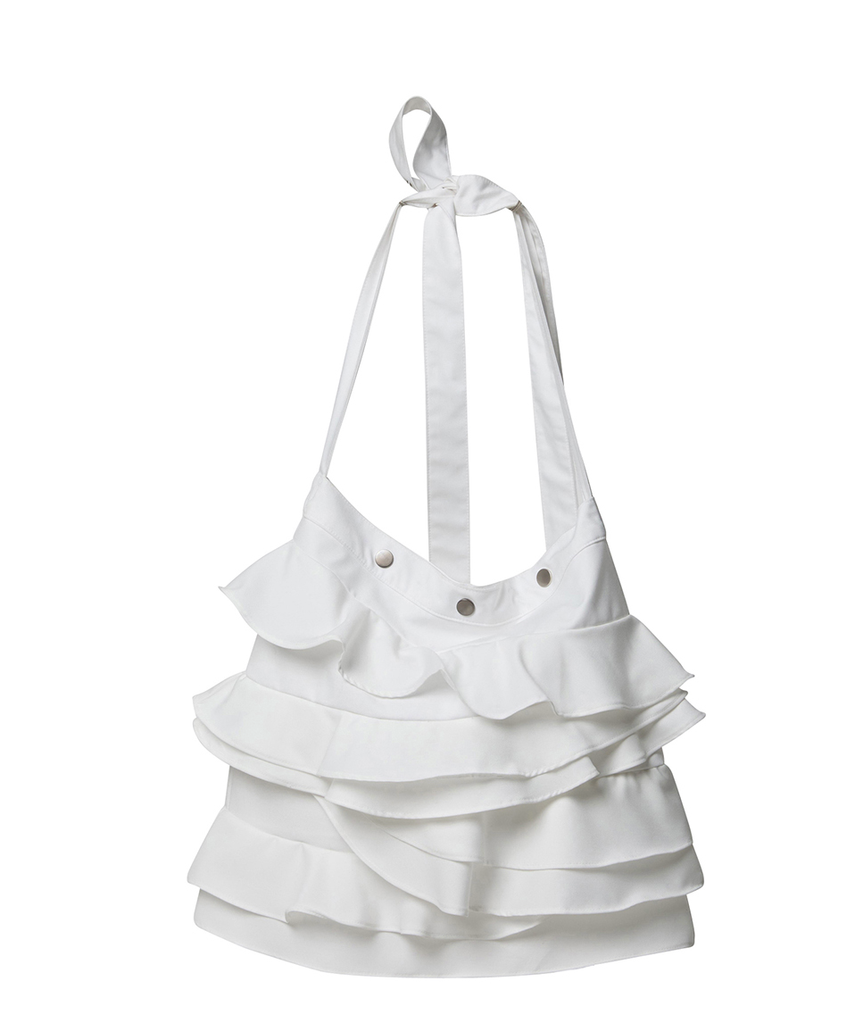 Faye Frill Bag (White)