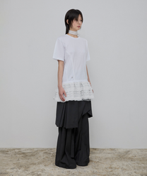 Layered Frill T-Shirt (White)