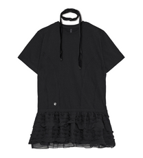 Layered Frill T-Shirt (Black)