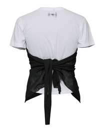 Bustier Layered T-Shirt (White/Black)