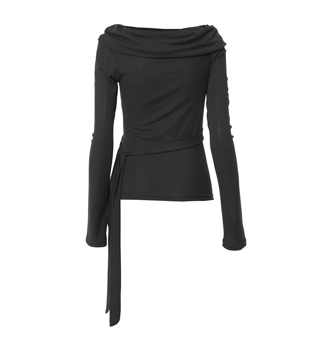 Faye Frill Long Sleeve (Black)