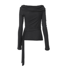 Faye Frill Long Sleeve (Black)