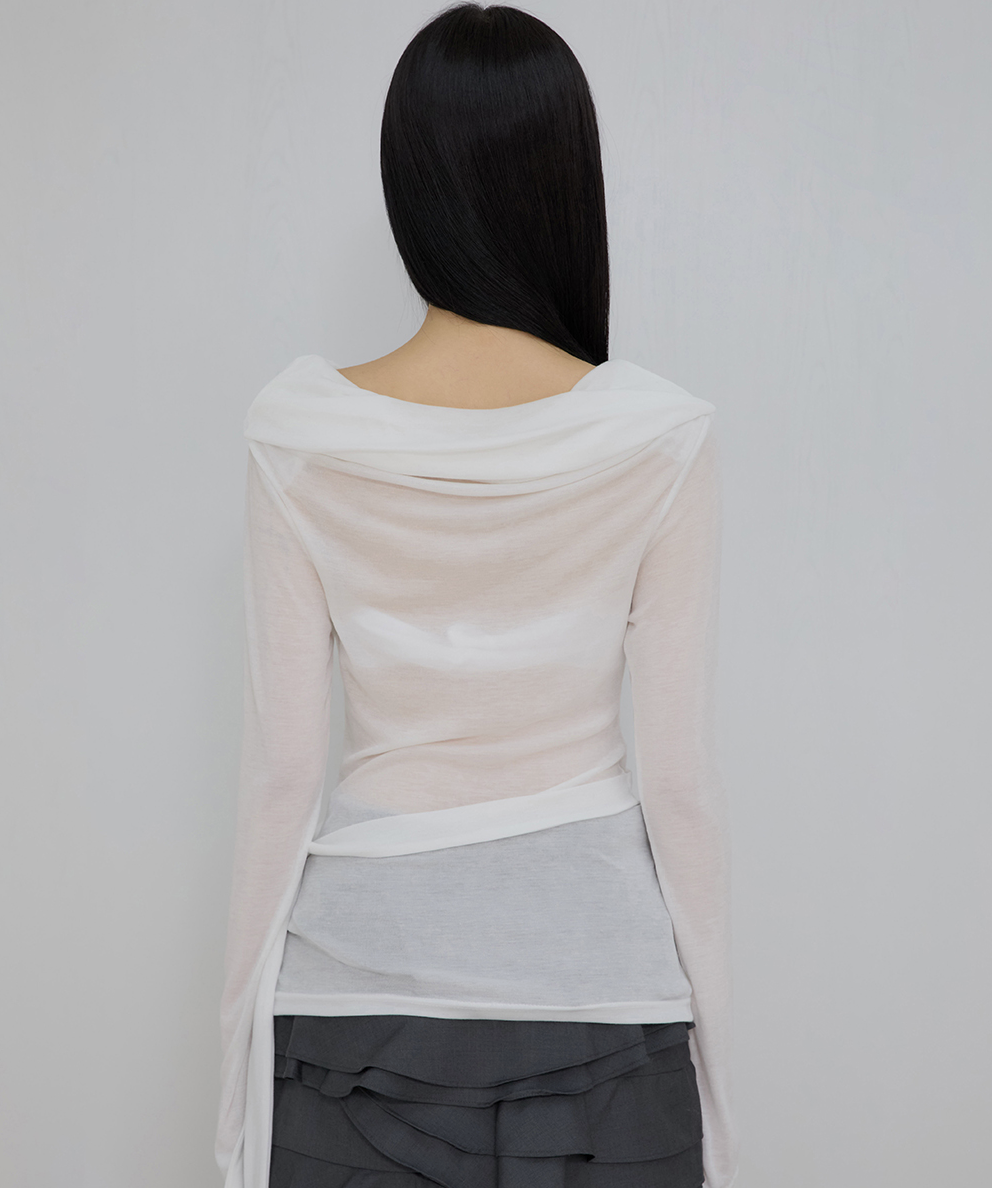 Faye Frill Long Sleeve (White)