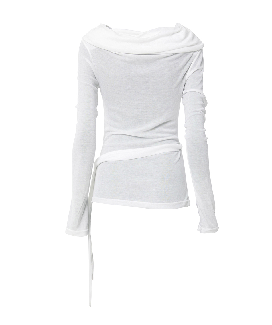 Faye Frill Long Sleeve (White)